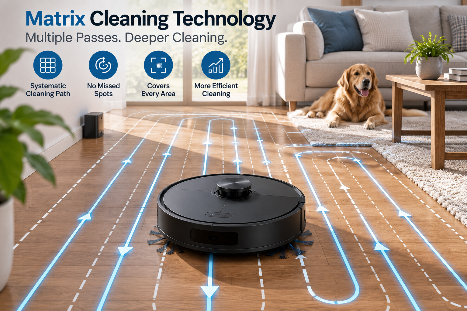 Smart robot vacuum navigation