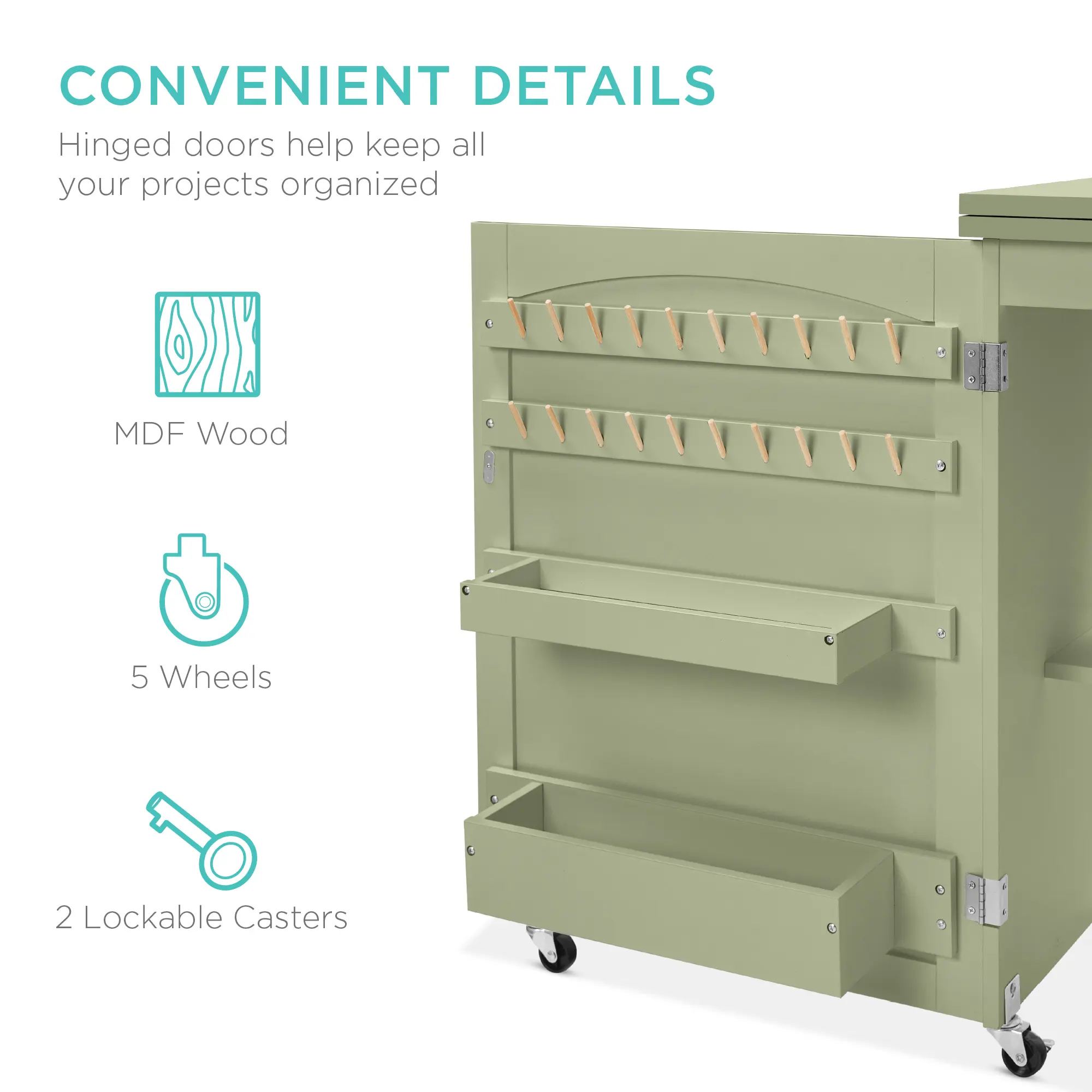 Best Choice Products Sewing Machine Table & Desk with Craft Storage