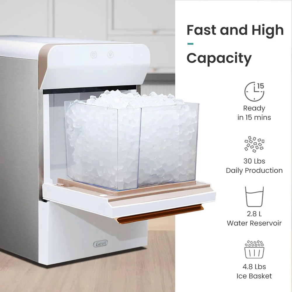Household V2.0 Countertop Nugget Ice Maker Machine for Home