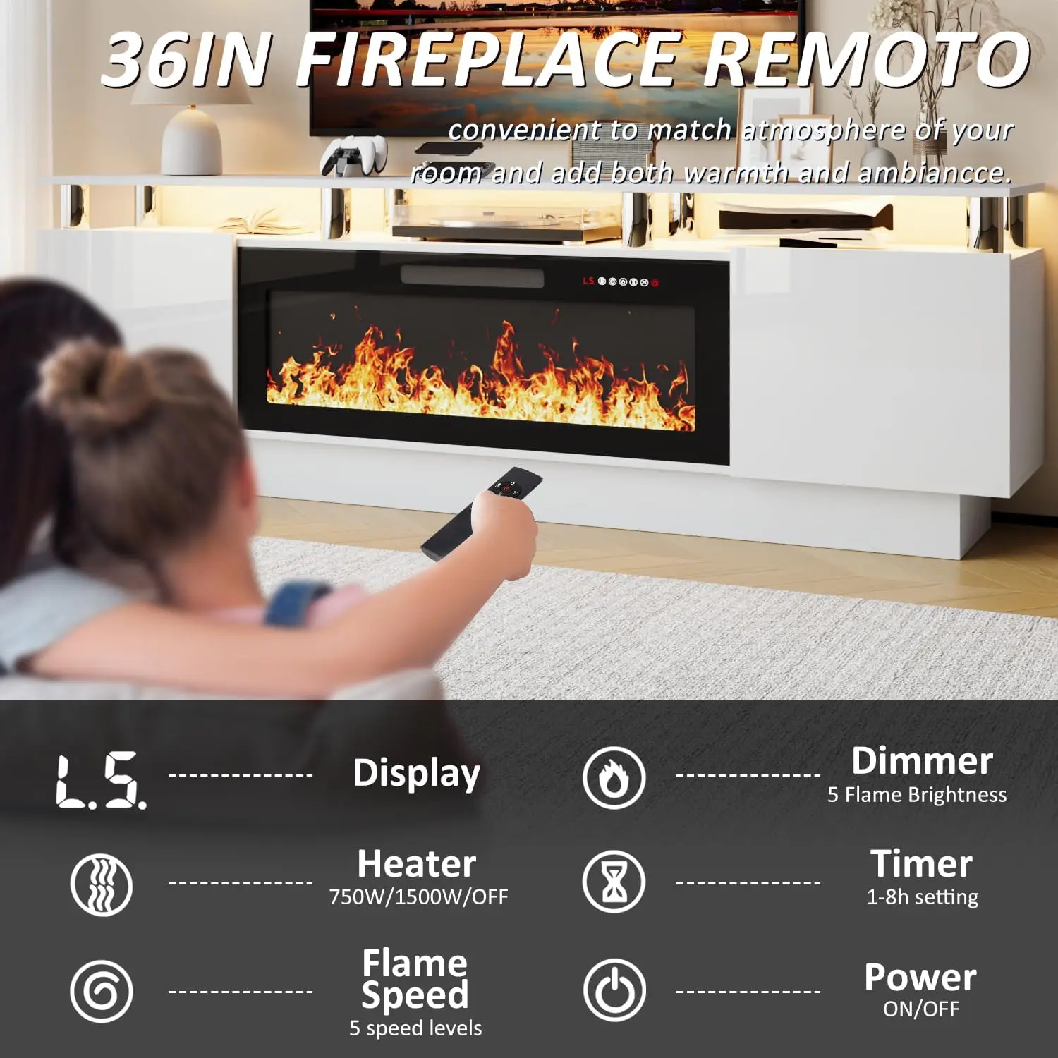 Fireplace TV Stand