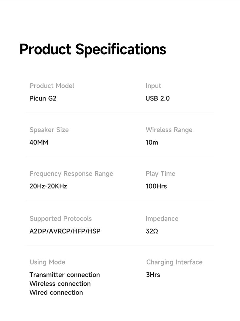 Picun G2  Wireless Gaming Headset  for PC PS5 PS4 Mac Switch,  7.1 Surround Sound 100-Hr 2.4Ghz USB Gaming Headphones, Bluetooth 6.0 & Type-C, Noise Canceling Mic, RGB Light, Ideal for FPS, RPG Gamers, Not for Xbox
