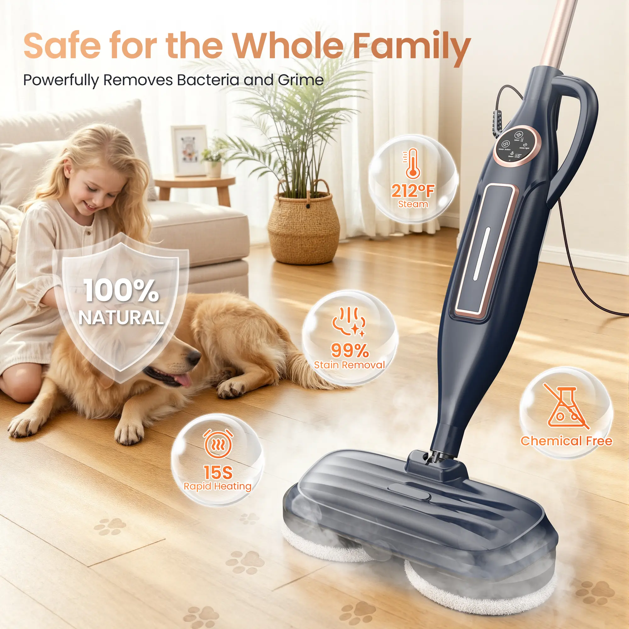 Electric Rotating Steam Mop