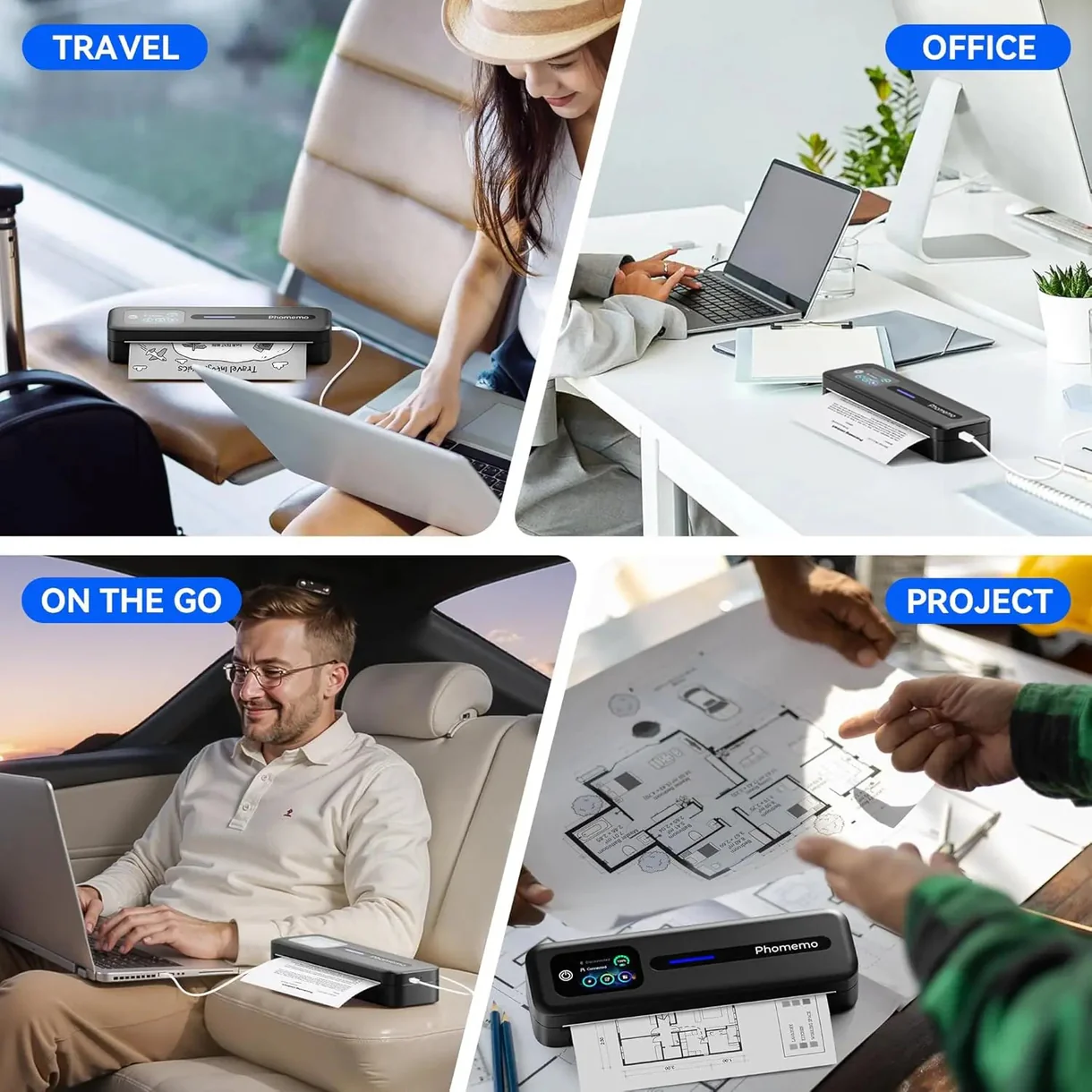Phomemo Thermal Portable Printer M832D Upgraded Direct Touchscreen