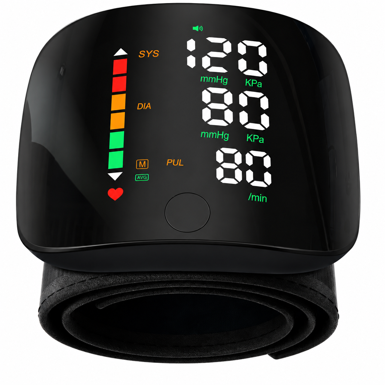 Wrist BP Monitor, Type-C LED Display