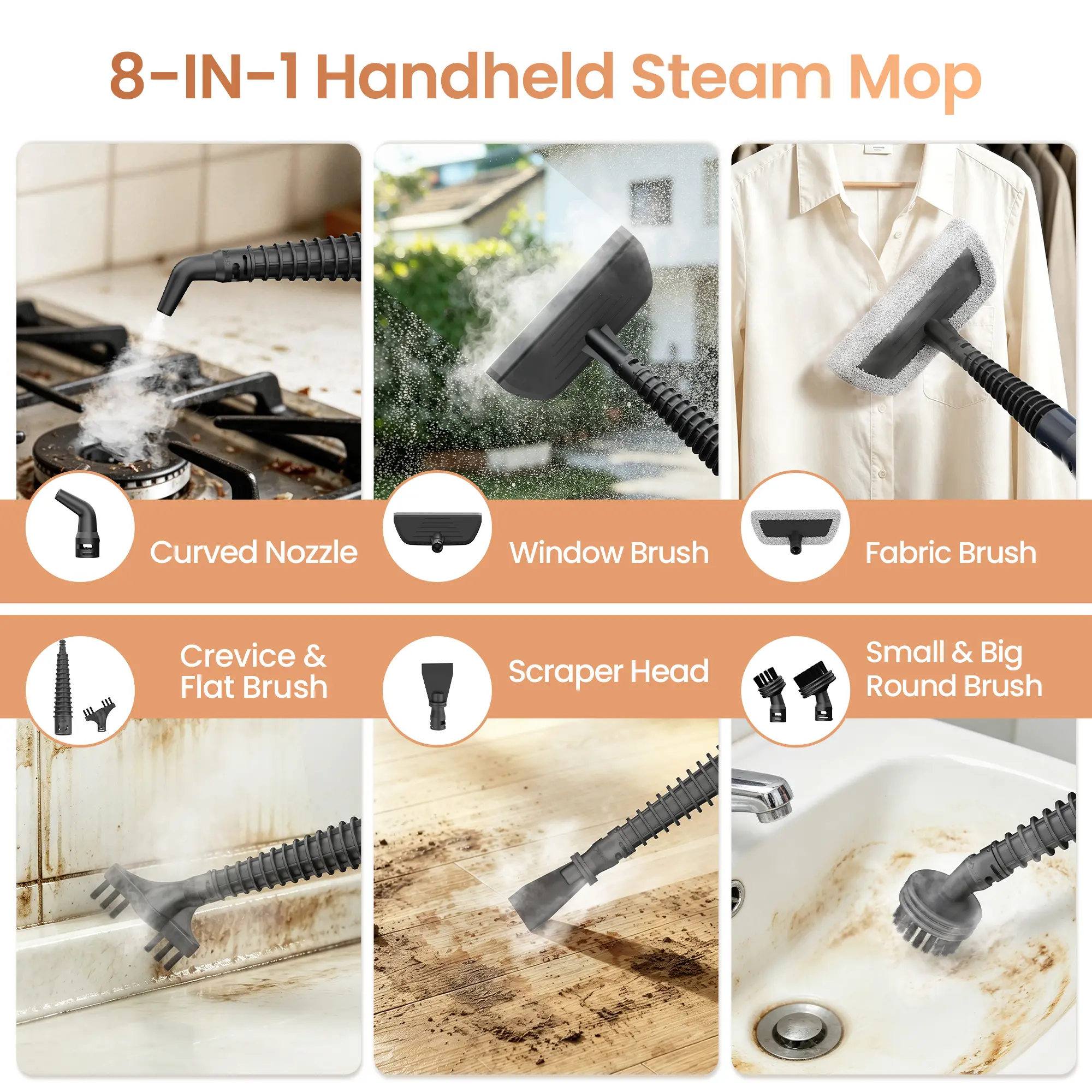 Electric Rotating Steam Mop