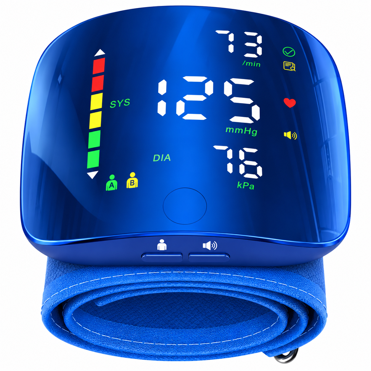 Wrist BP Monitor, Type-C LED Display