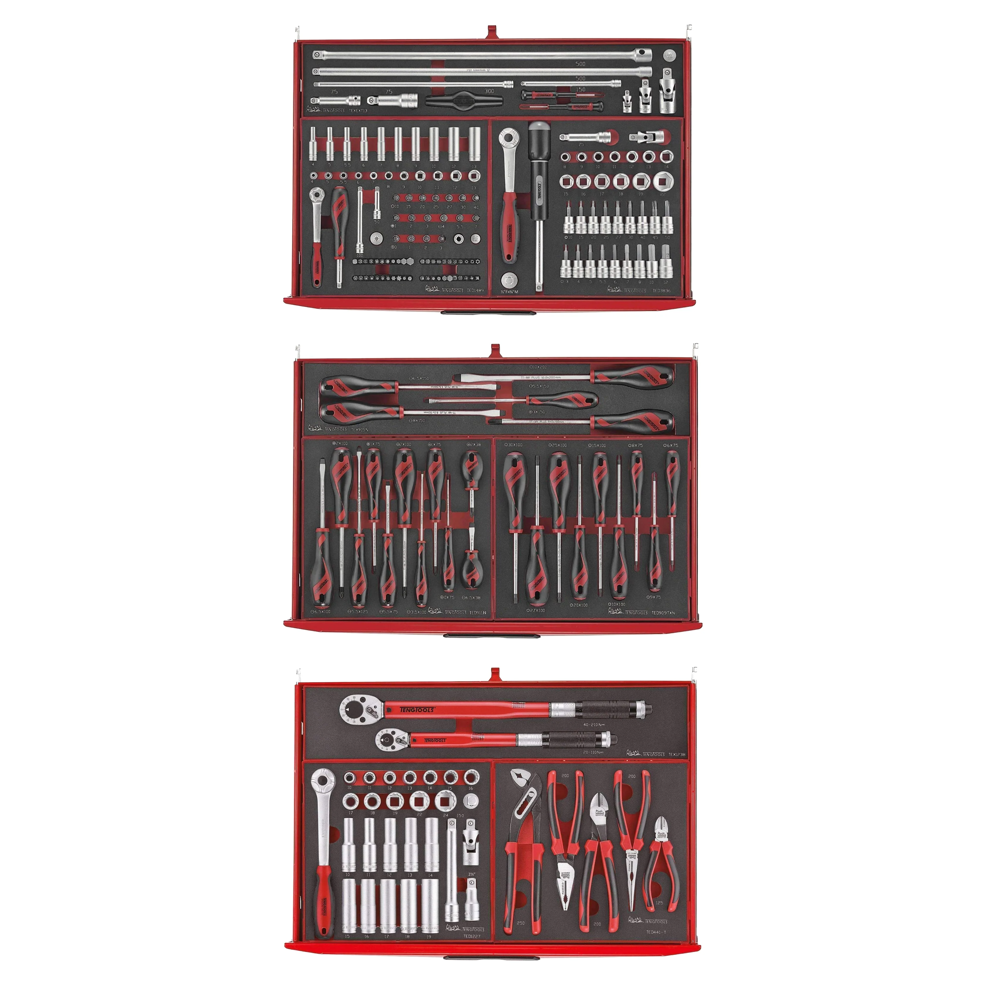 417 Piece Complete Mixed EVA Foam Hand Tool Kit - TCEMM417N