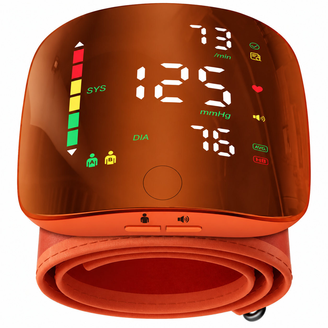 Wrist BP Monitor, Type-C LED Display