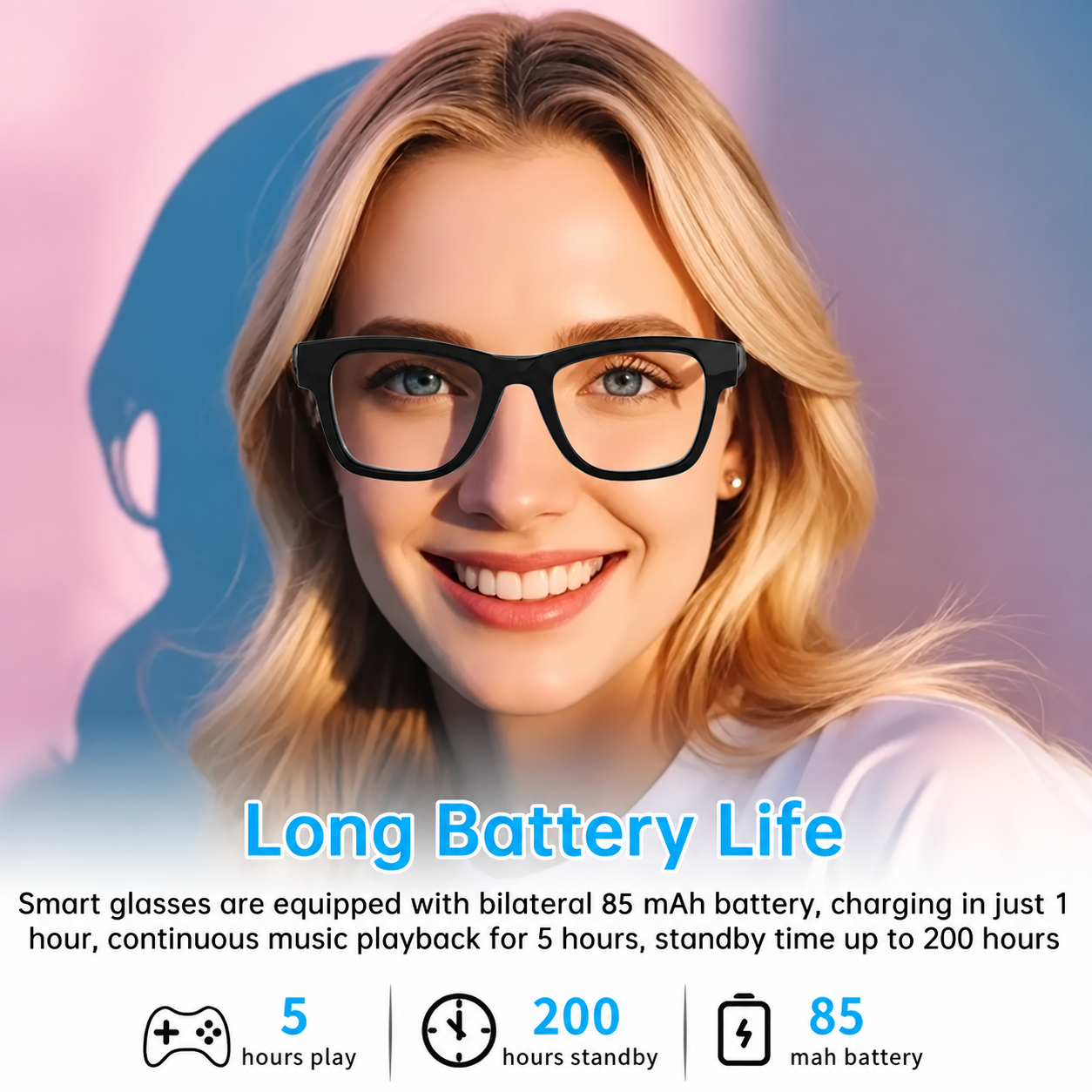 AI Interpretation Smart Glasses Bluetooth