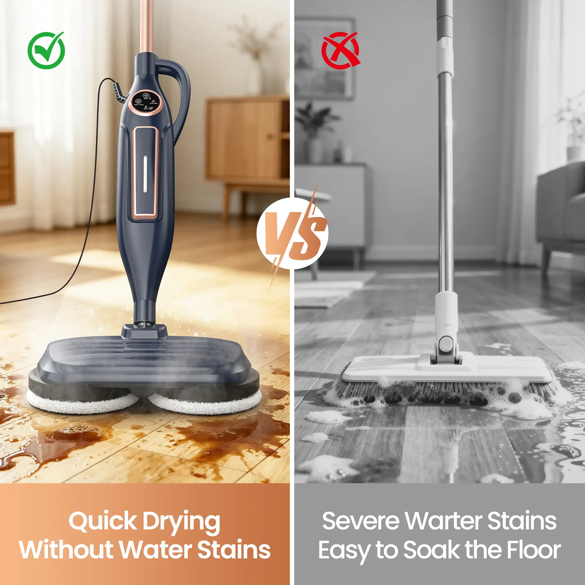 Electric Rotating Steam Mop