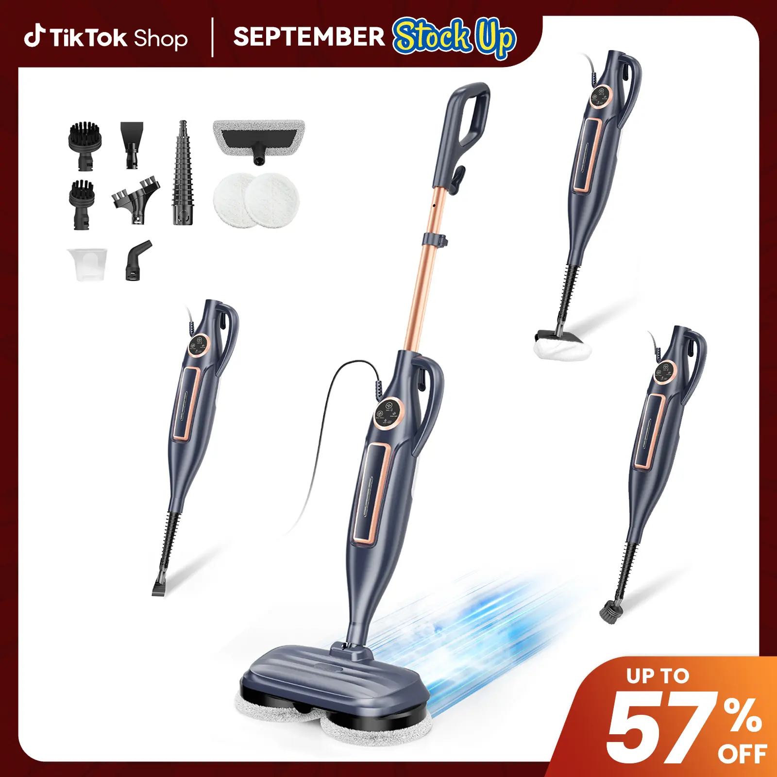 Electric Rotating Steam Mop