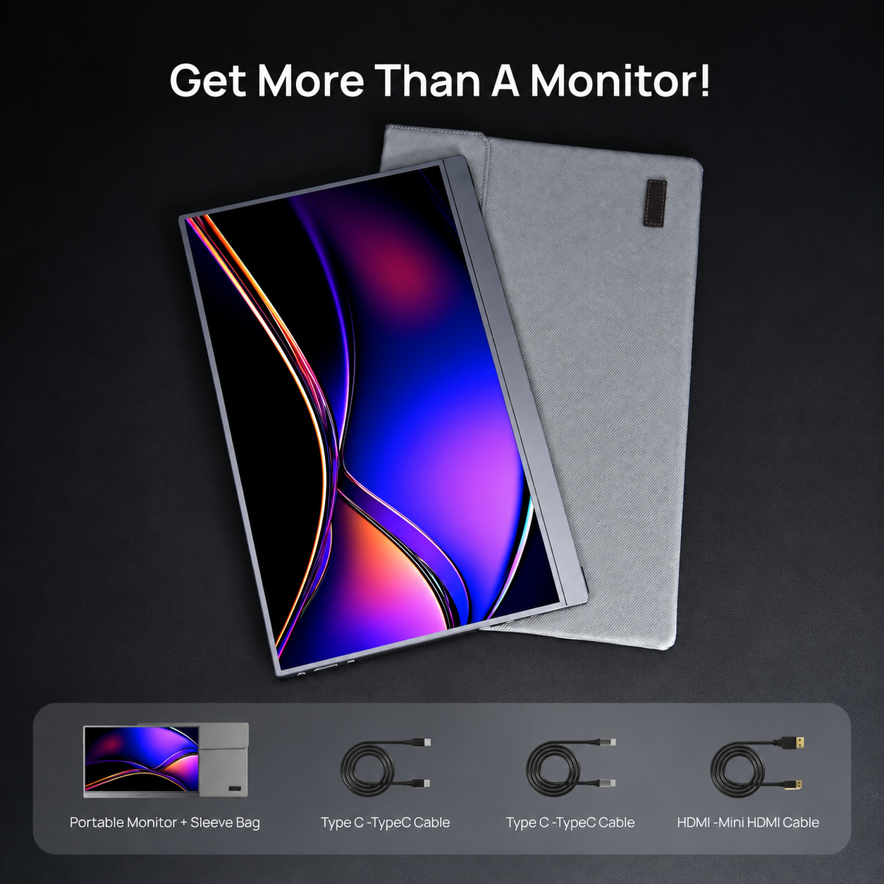ARZOPA Z1FC 16.1'' 144Hz Portable Gaming Monitor