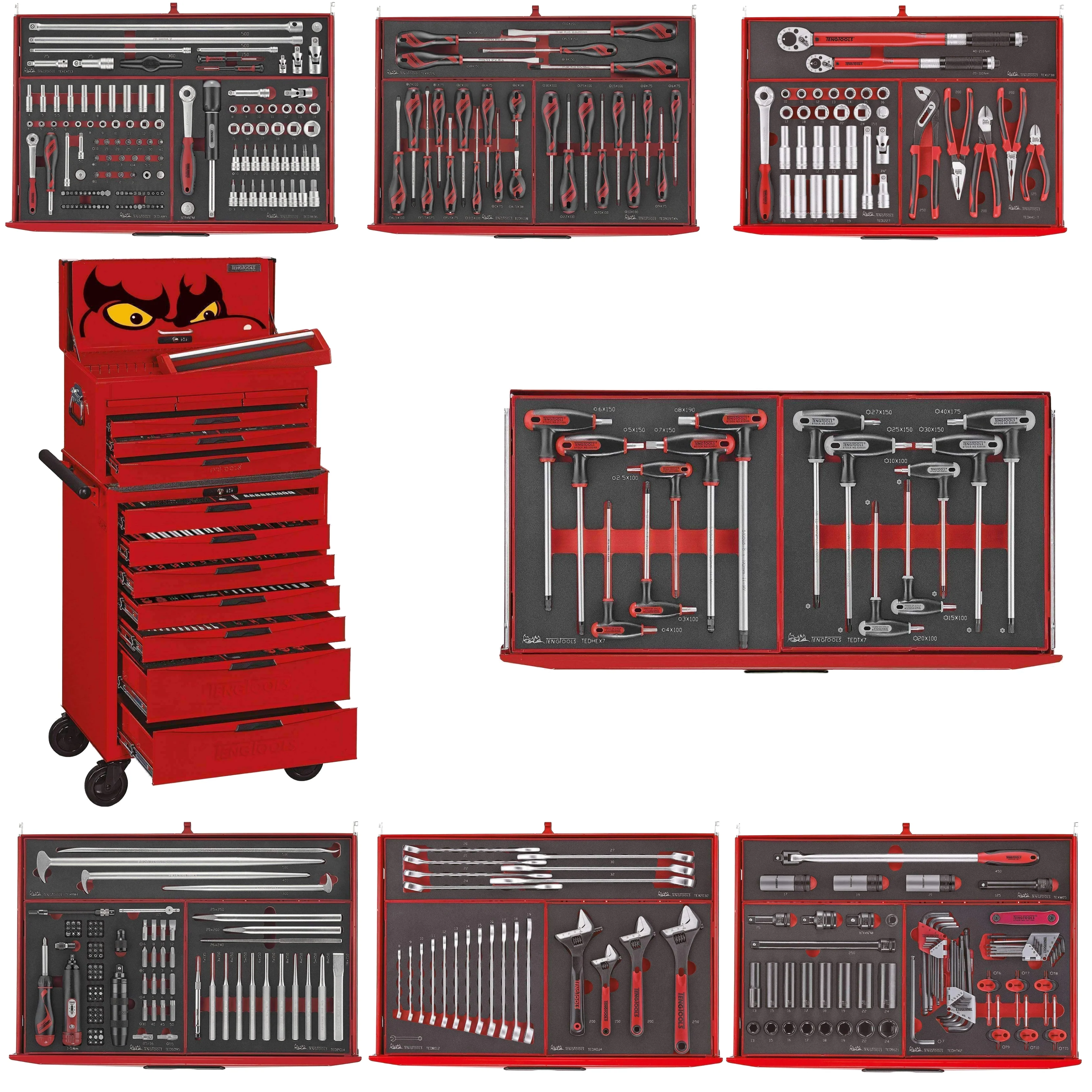 417 Piece Complete Mixed EVA Foam Hand Tool Kit - TCEMM417N