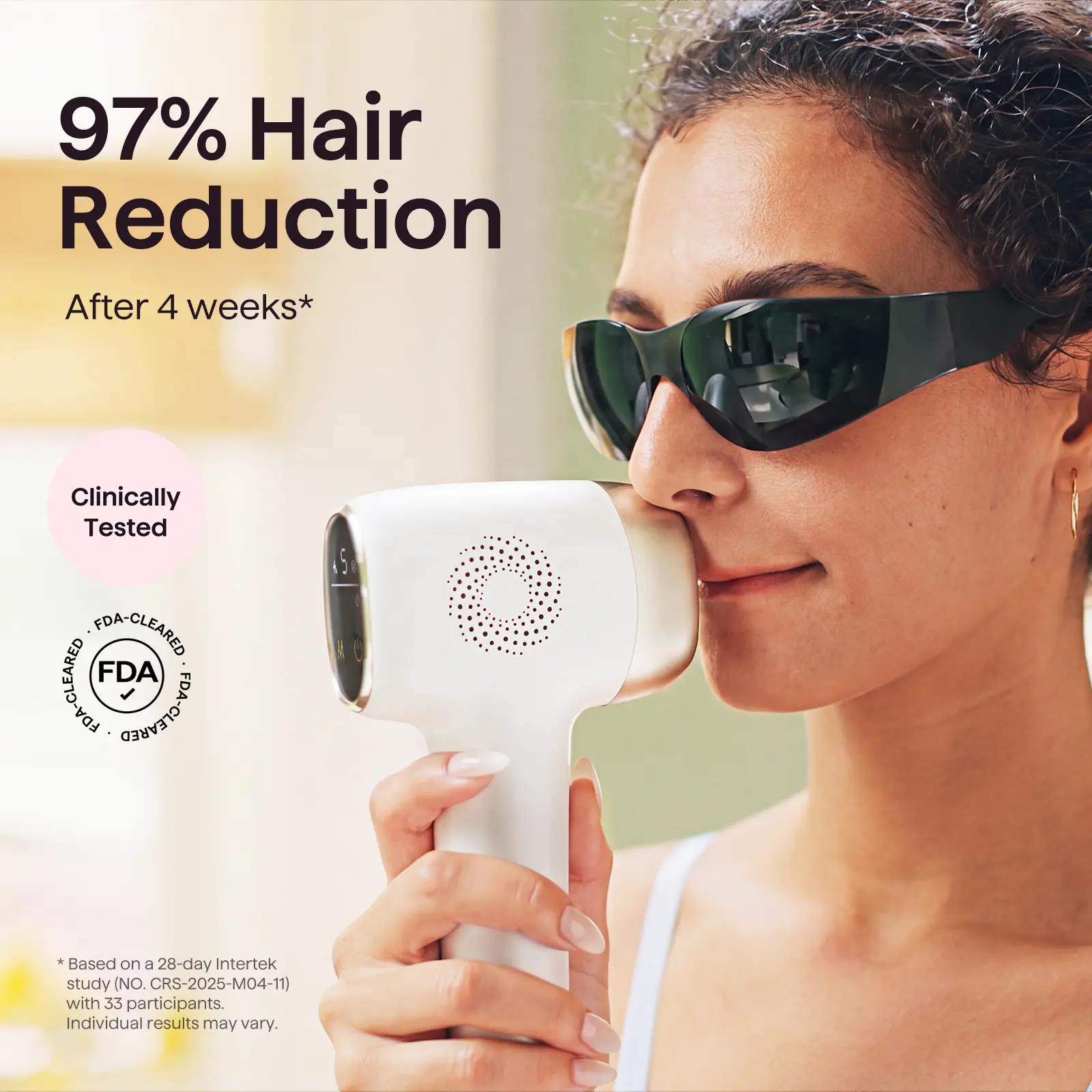 Hair Removal with Ice Cooling