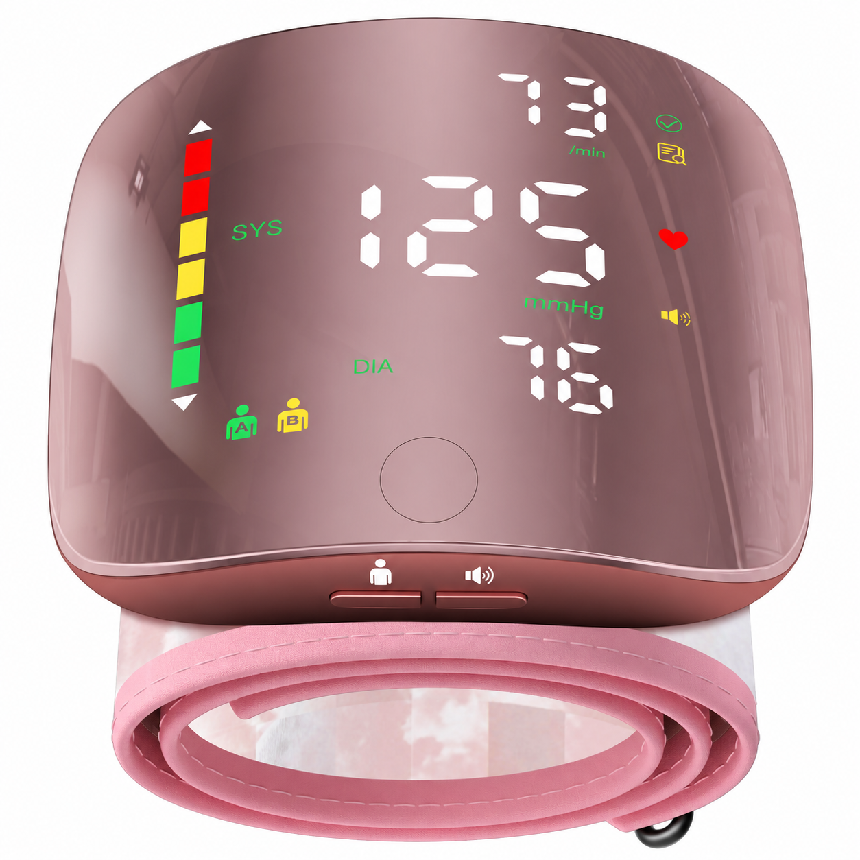 Wrist BP Monitor, Type-C LED Display