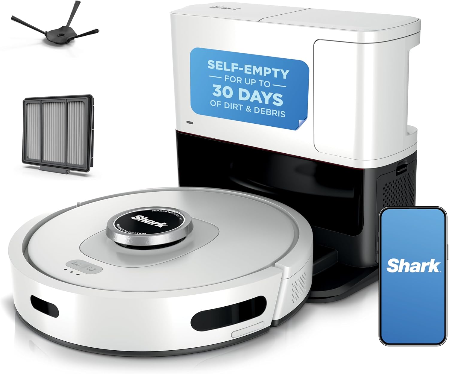 Smart AI Self-Empty Robot Vacuum for Pet Hair