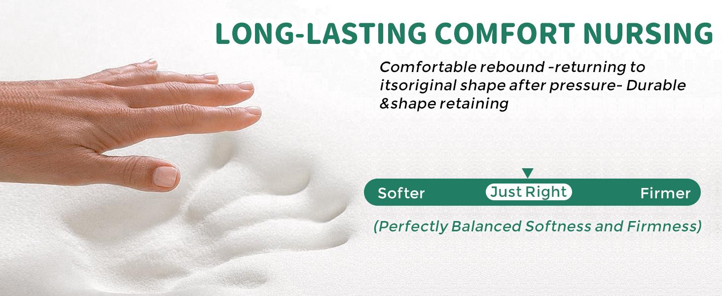 Rootling 2-in-1 Baby Nursing Pillow - Detachable Wedge, Adjustable Footrest, Breathable Mesh, Nursing Pillow for Infants & New Parents, 23.6in Lactation Breastfeeding Pillow