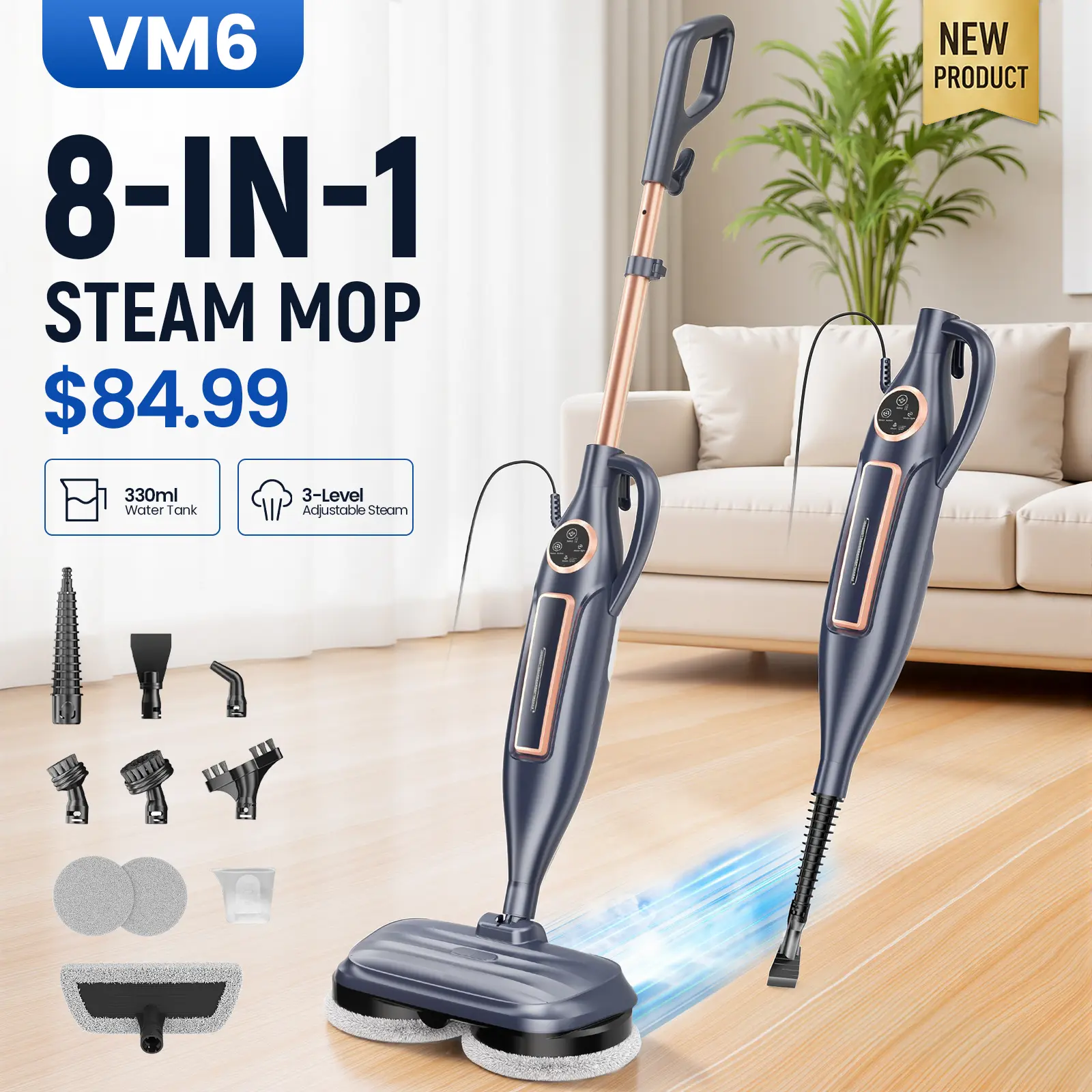 Electric Rotating Steam Mop