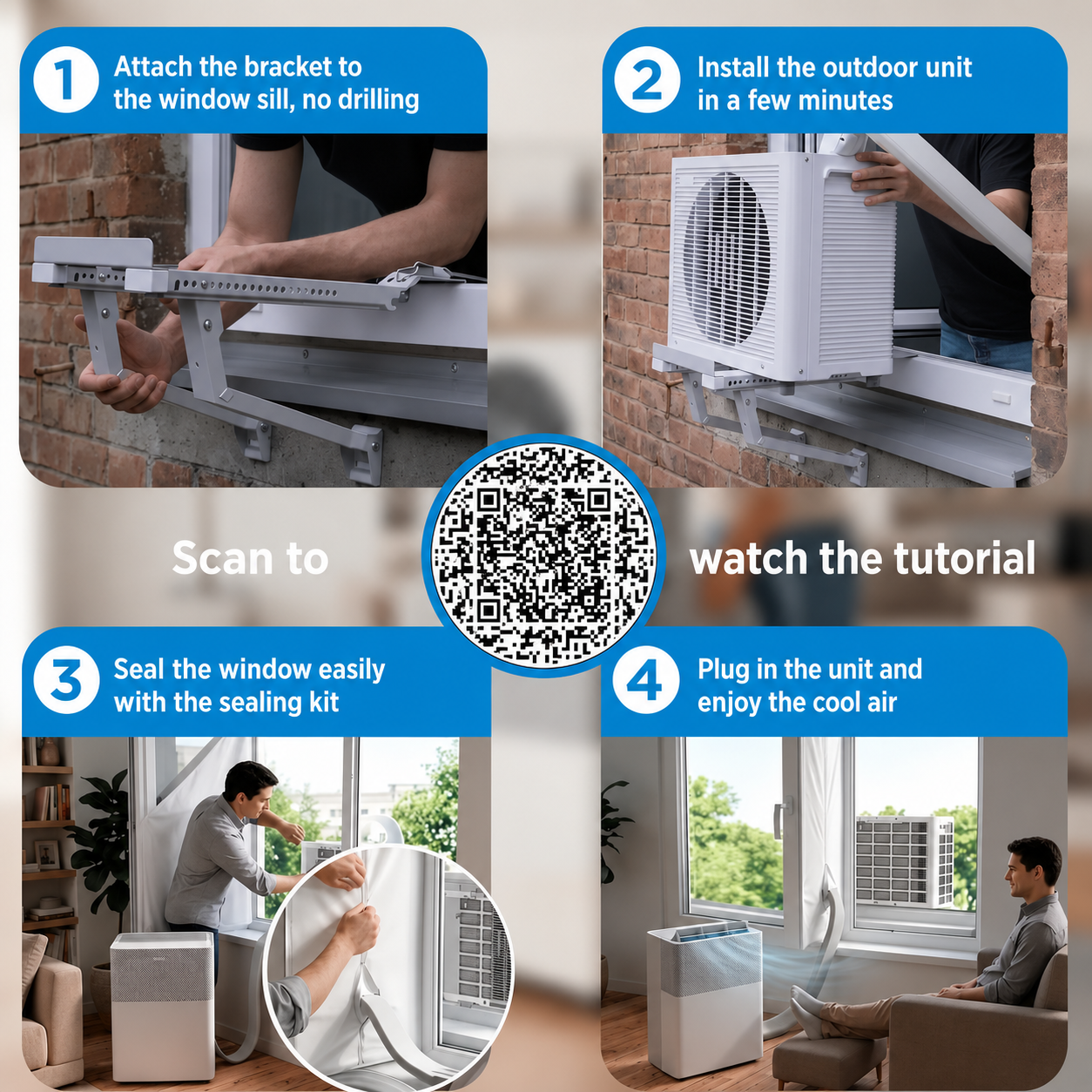 PortaSplit — Cools like a fixed AC, plugs in like a fan.