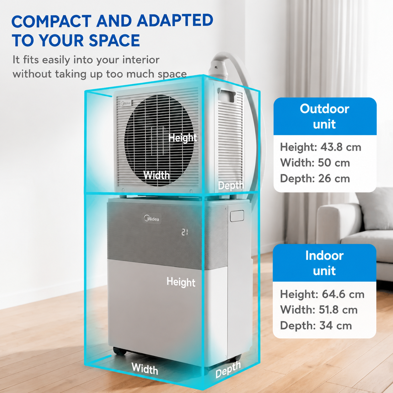 PortaSplit — Cools like a fixed AC, plugs in like a fan.