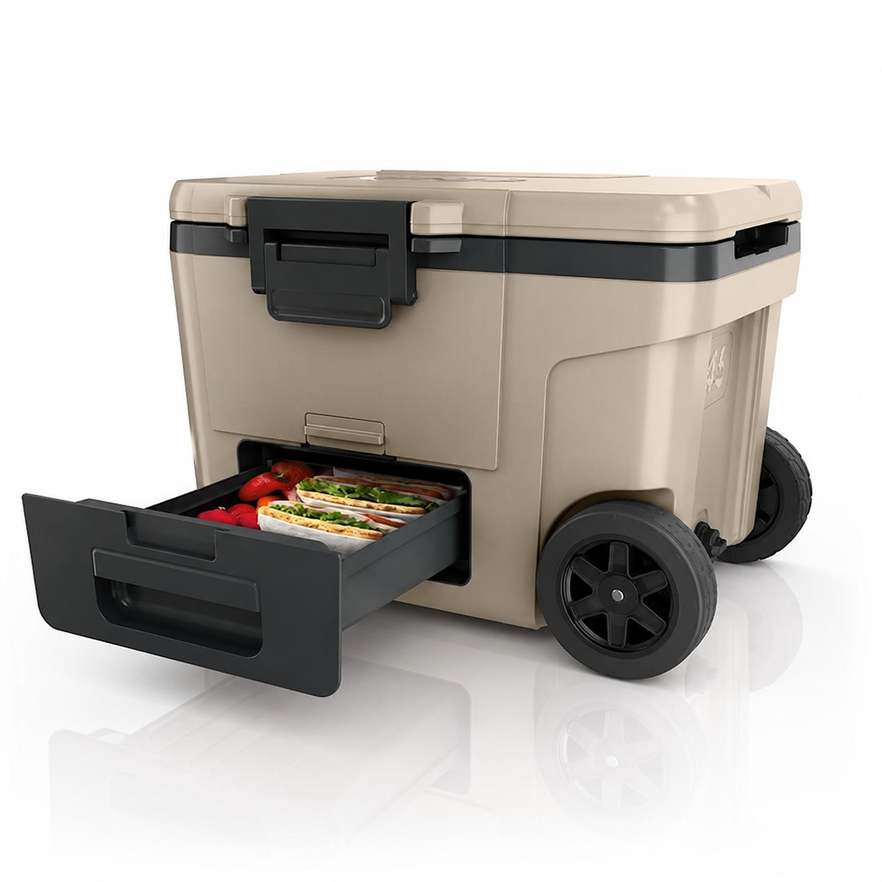 NJ FrostVault™ 45qt Wheeled Cooler with Dry Zone