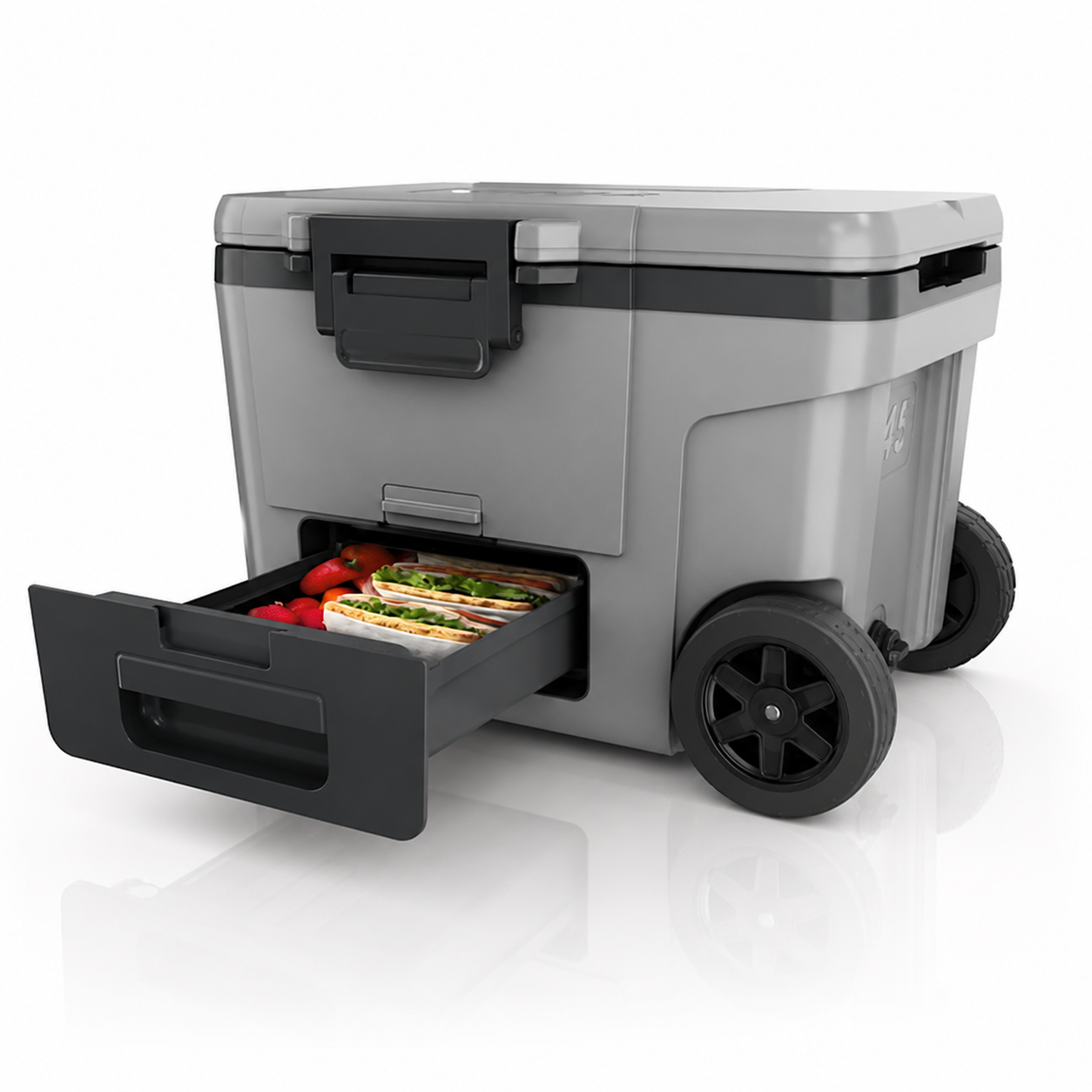 NJ FrostVault™ 45qt Wheeled Cooler with Dry Zone
