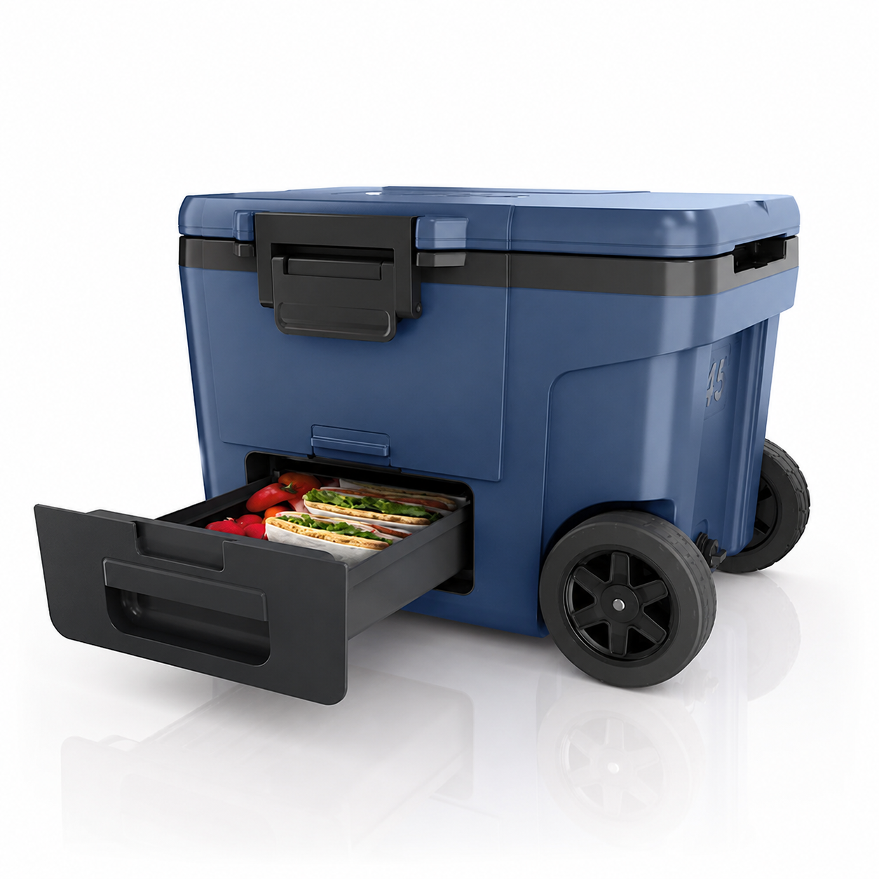 NJ FrostVault™ 45qt Wheeled Cooler with Dry Zone