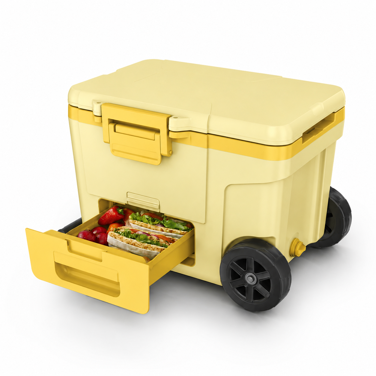 NJ FrostVault™ 45qt Wheeled Cooler with Dry Zone