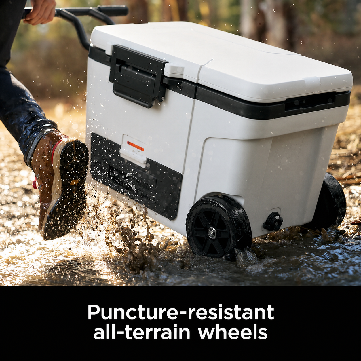 NJ FrostVault™ 45qt Wheeled Cooler with Dry Zone