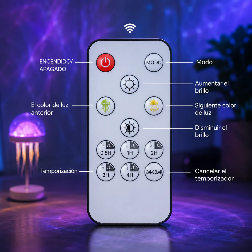 Jellyfish Galaxy Projector Lamp
