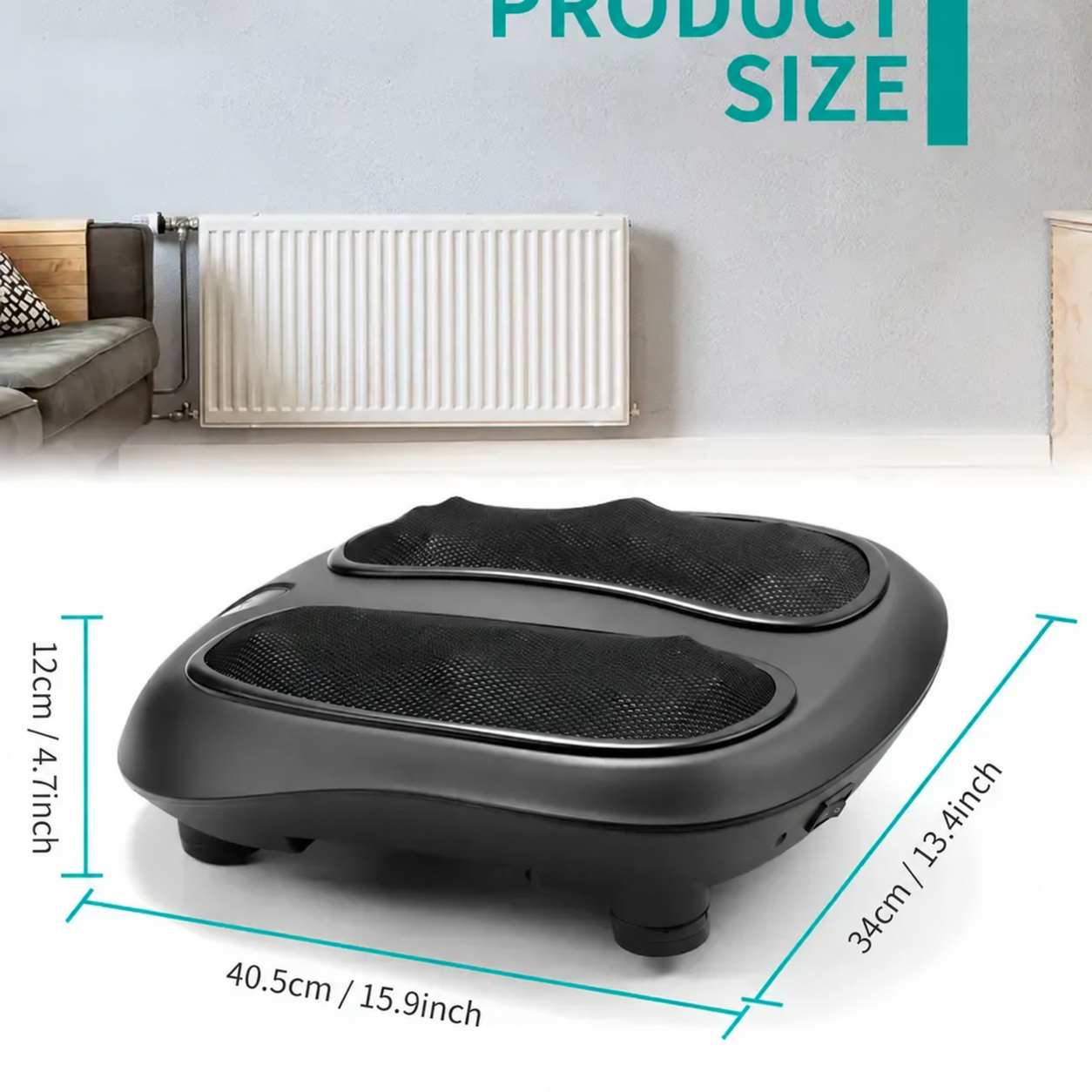 Nekteck Foot Massager with Heat and Infrared Heat Function - Electric Kneading Machine for Foot Relaxation