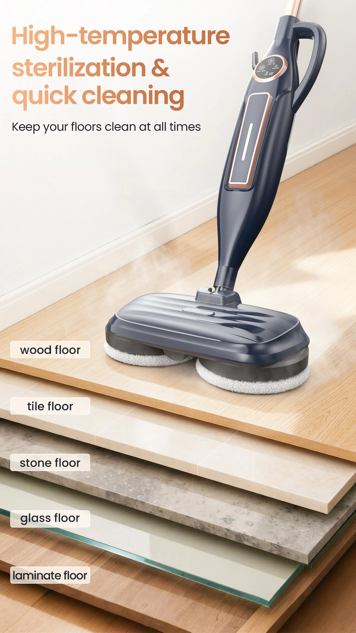 Multi Surface Steam Floor Cleaning