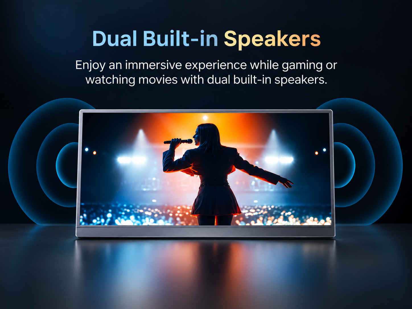 USB-C HDMI portable monitor ports
