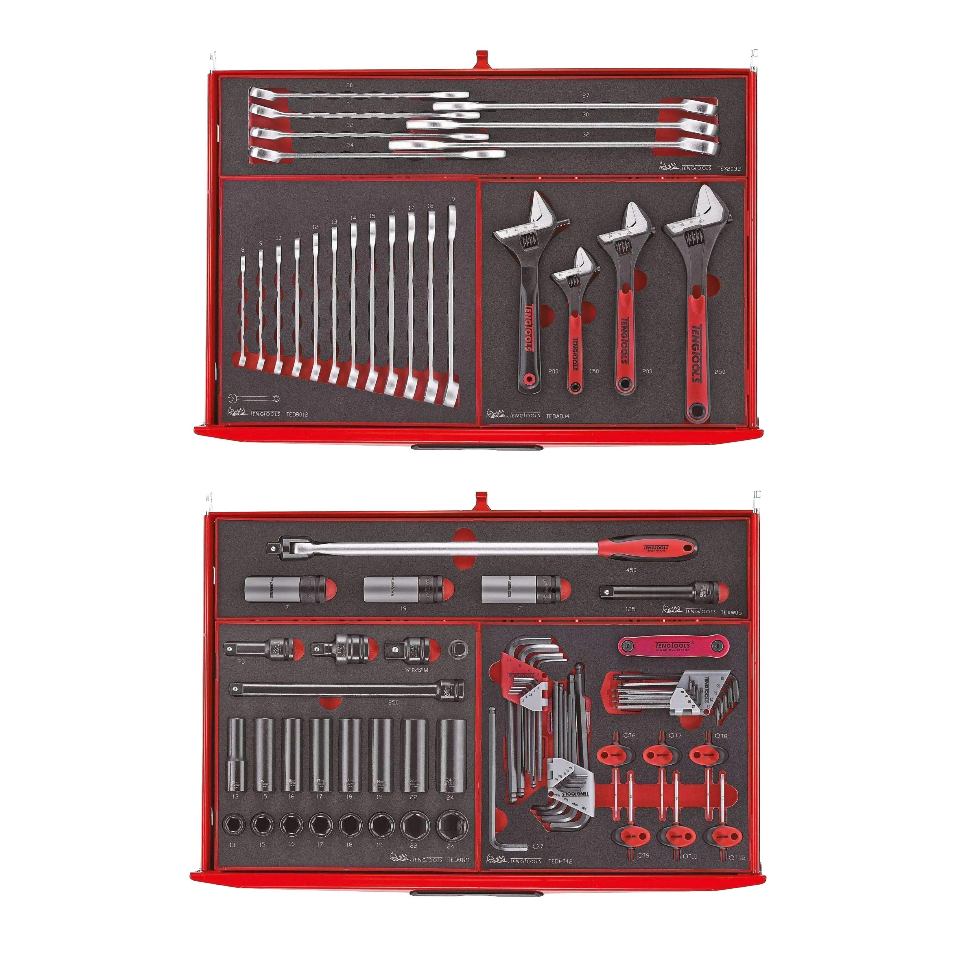 417 Piece Complete Mixed EVA Foam Hand Tool Kit - TCEMM417N
