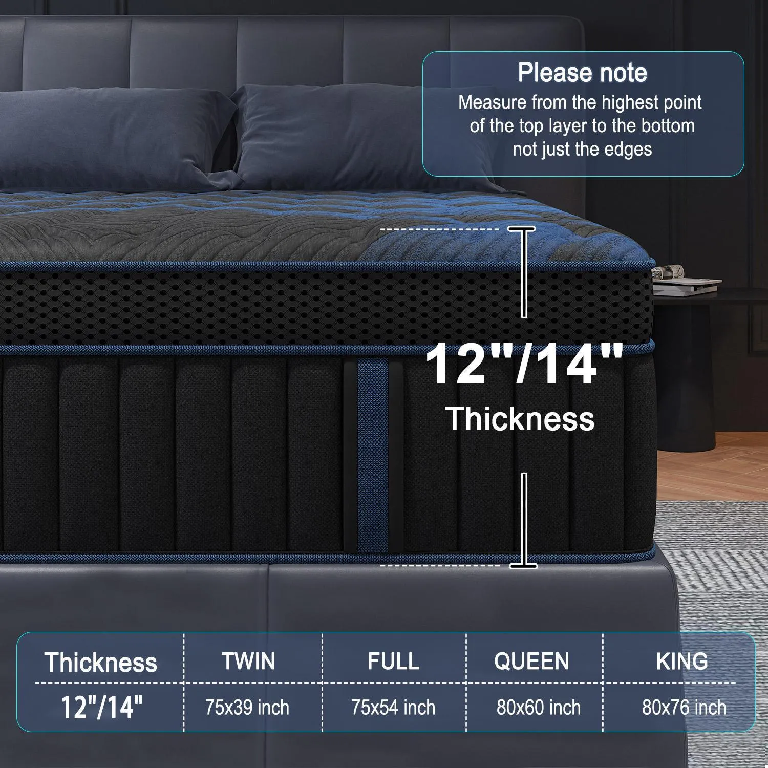 Mattress Size and Thickness