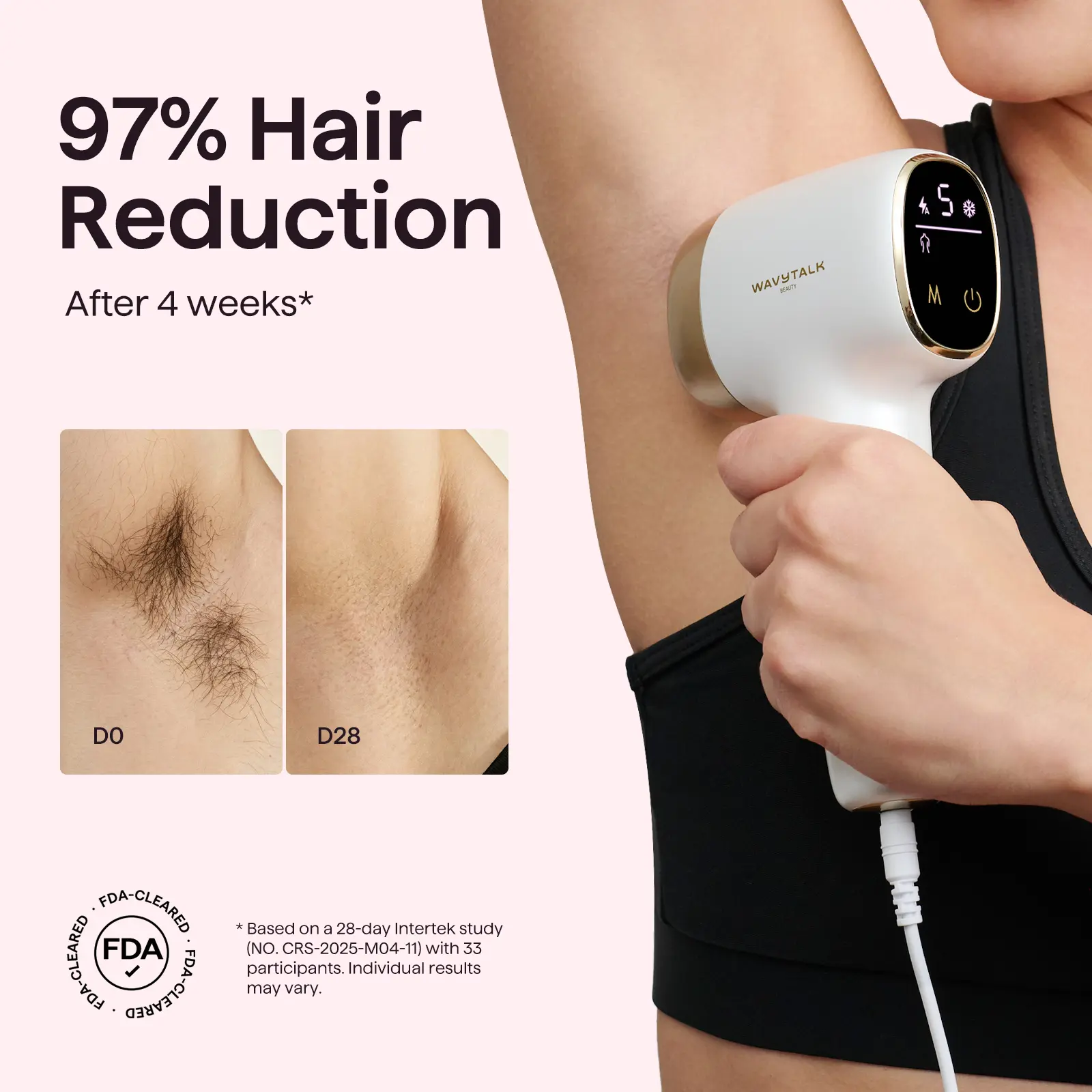 Hair Removal with Ice Cooling