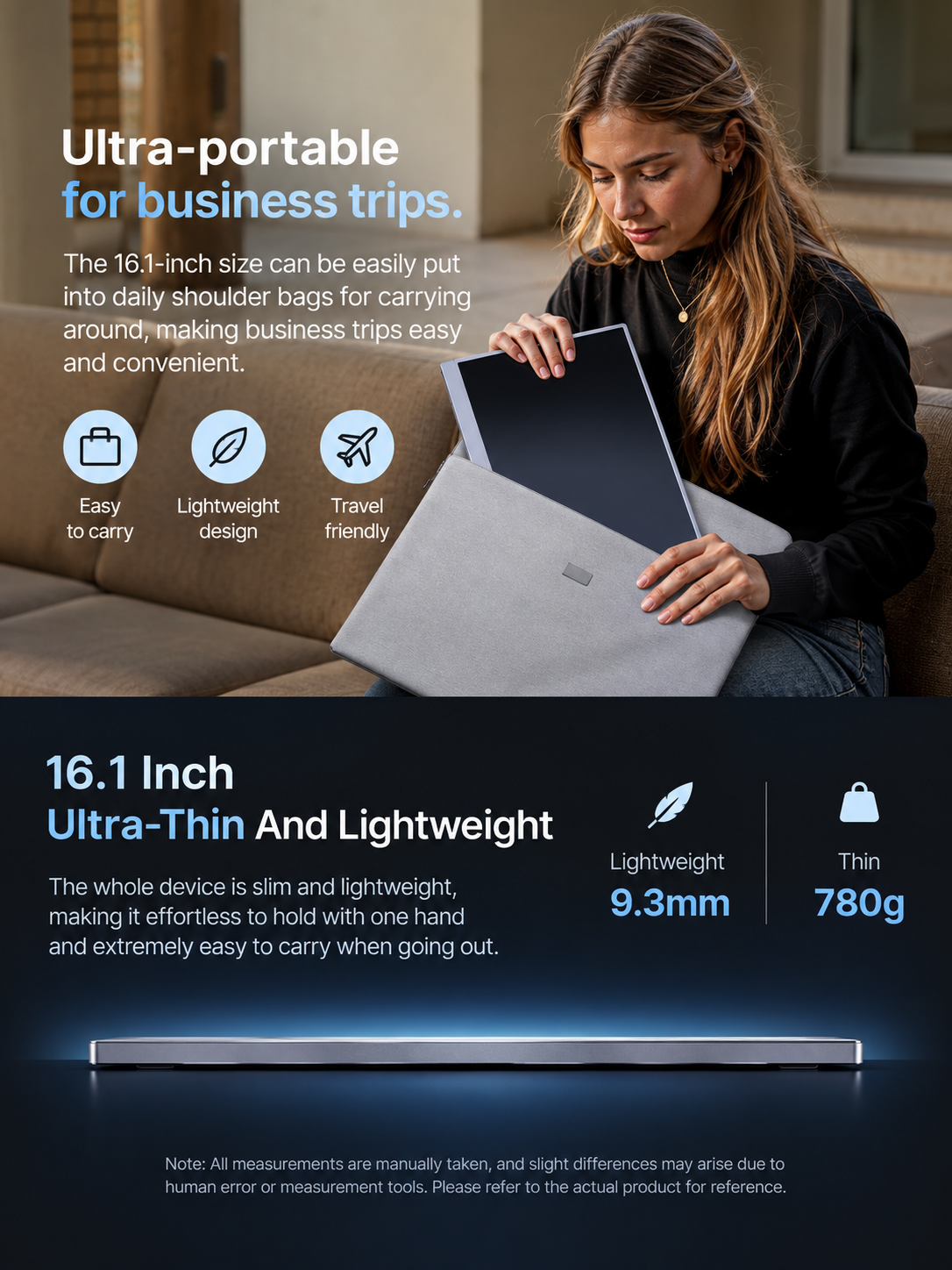16.1 inch 144Hz portable gaming monitor