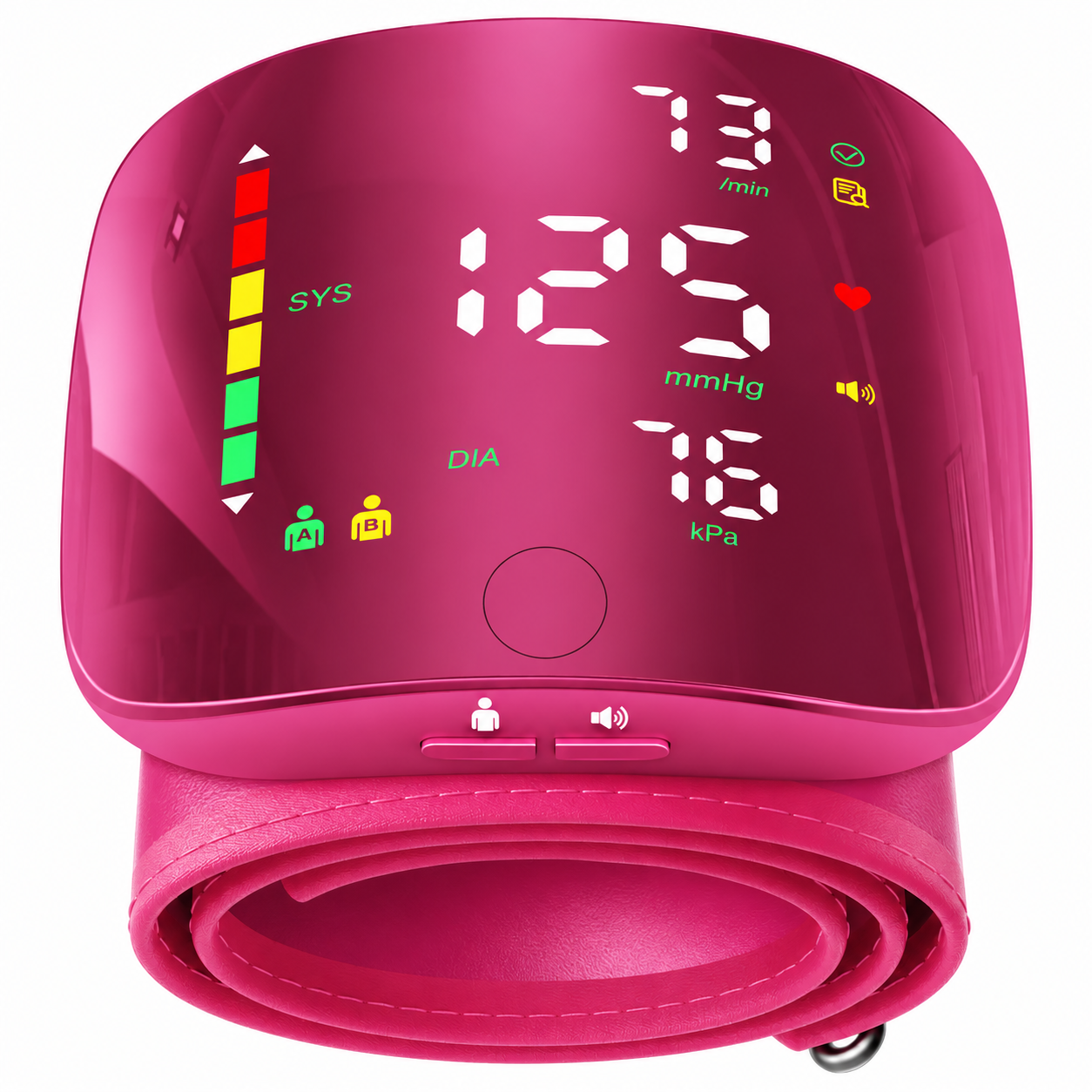 Wrist BP Monitor, Type-C LED Display