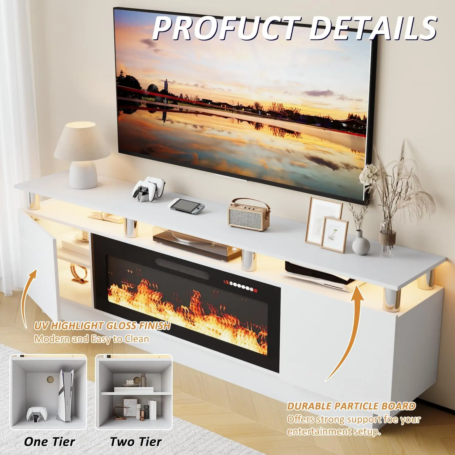 Fireplace TV Stand