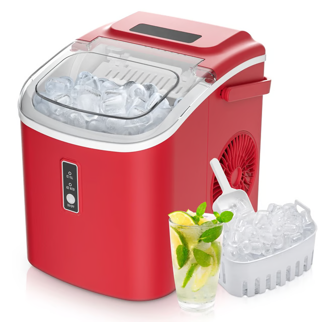 Premium Compact Ice Maker with Fast Cycle & Auto Clean Portable Countertop Ice Machine