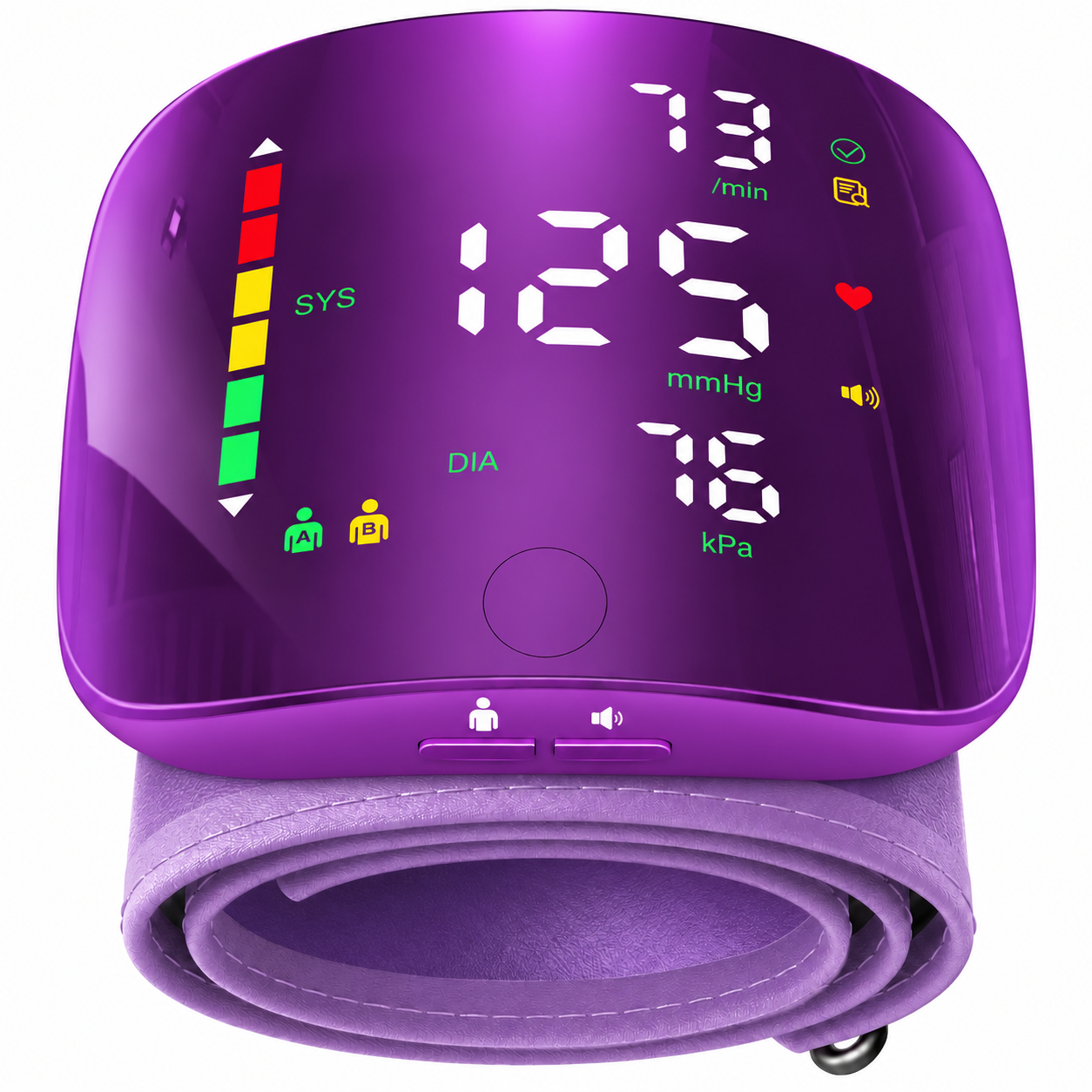 Wrist BP Monitor, Type-C LED Display