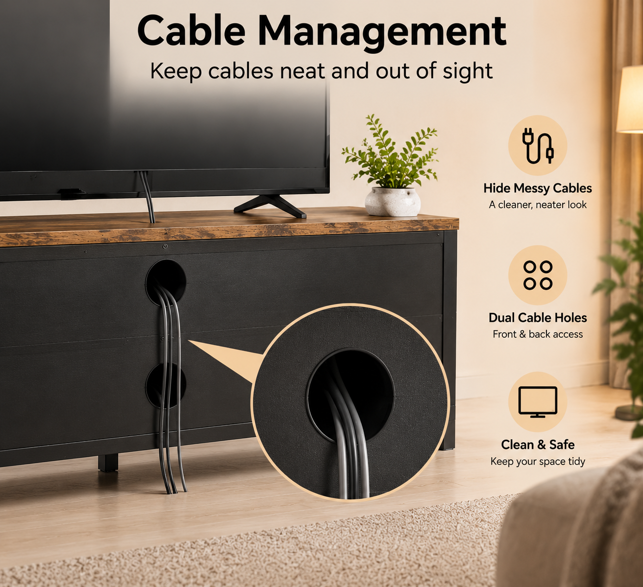 TV Stand for TVs up to 80 Inches