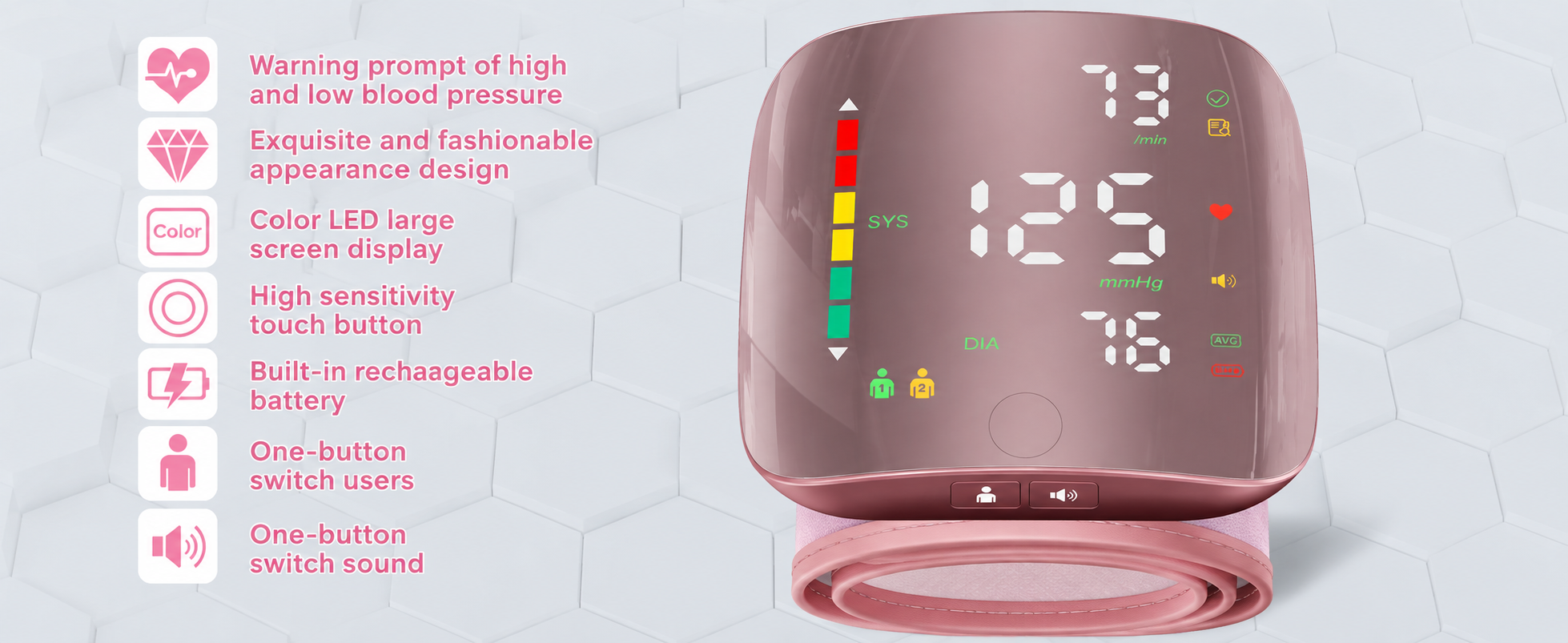 Wrist Blood Pressure Monitor Package Contents