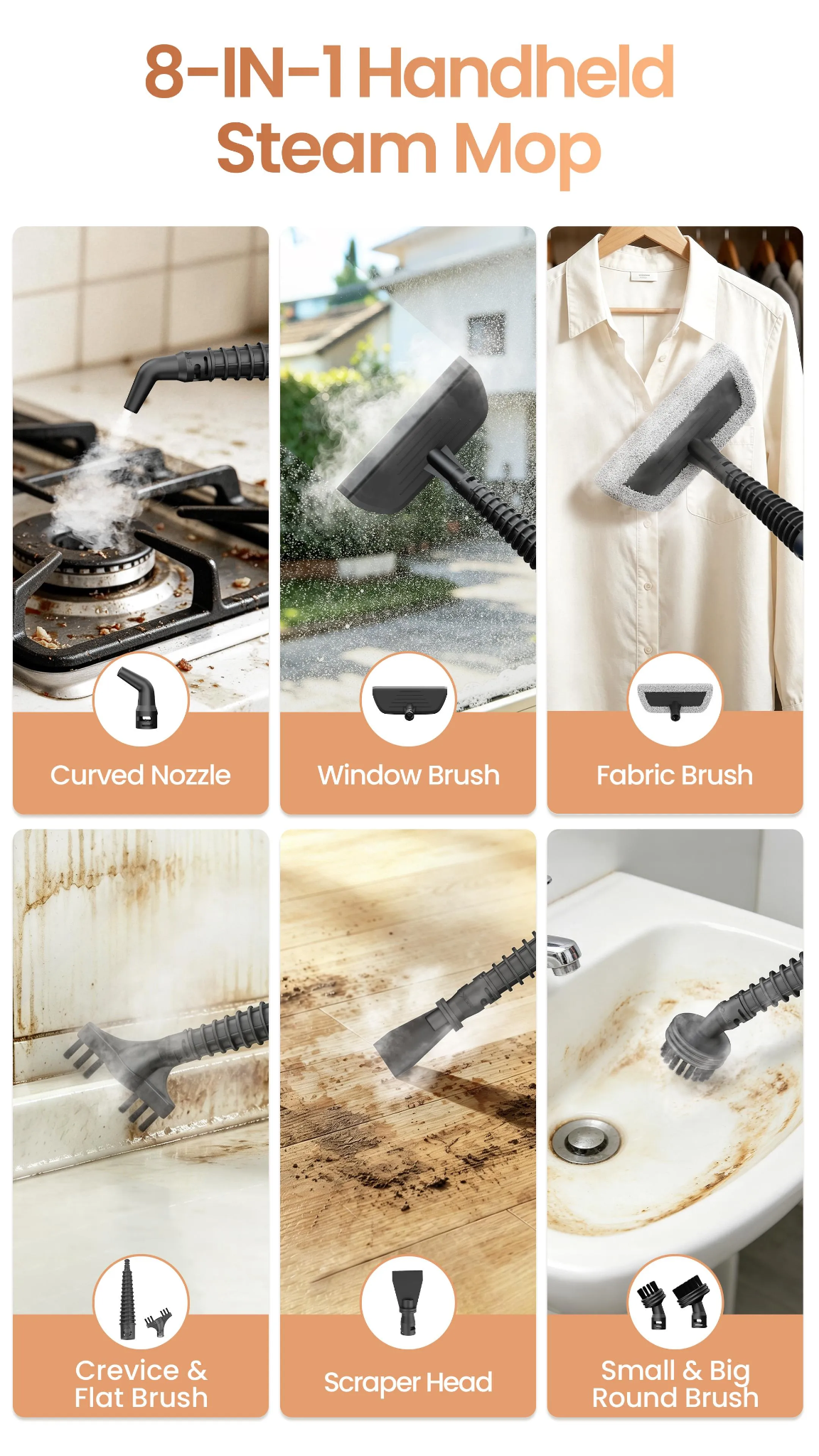 Multi-Purpose Handheld Steam Cleaner