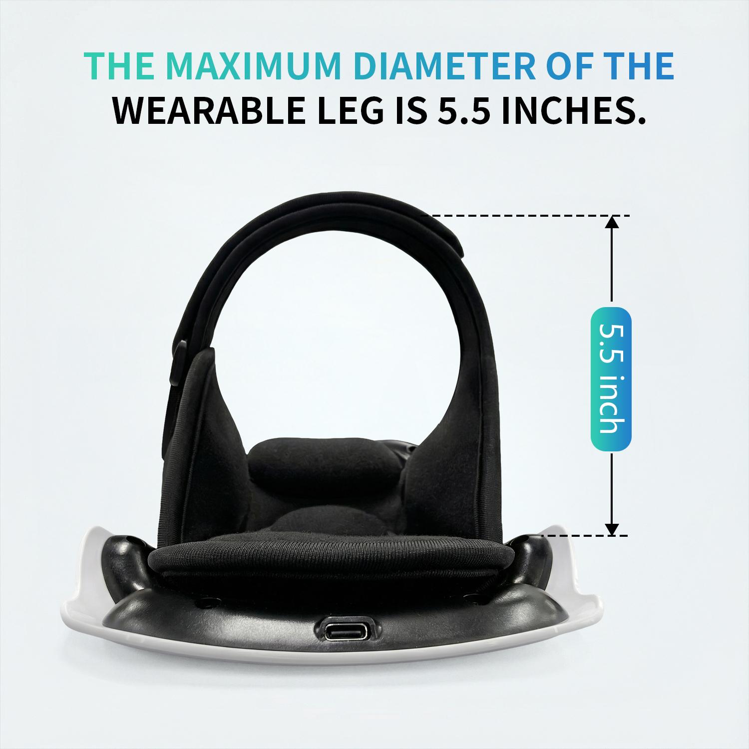 Knee Massager,Cordless Knee Massager and Vibration,Adjustable Temperature Knee Massager with Clear Visible LED Screen Comfort