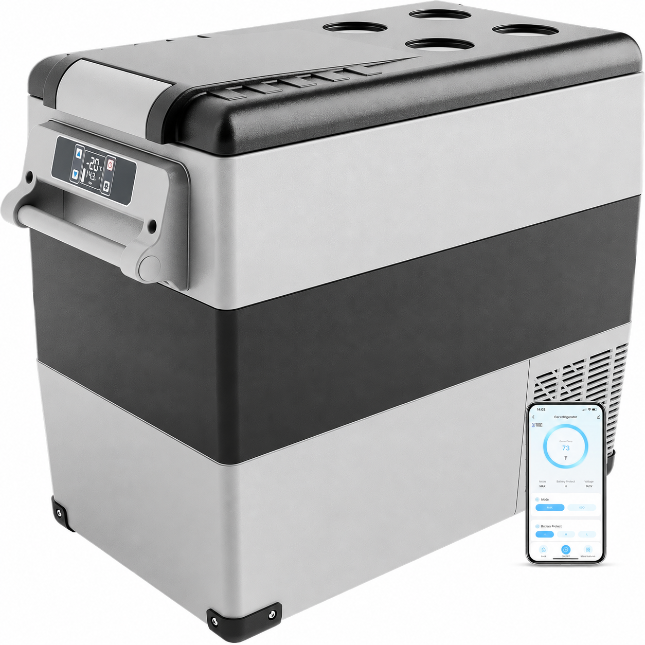 EUHOMY 48QT 12 Volt Refrigerator, -4℉~68℉ Portable Freezer for Car feature image