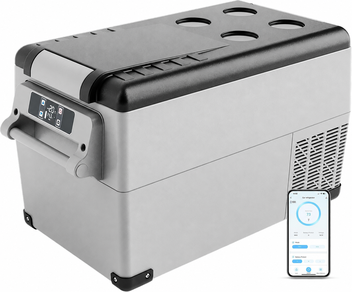 EUHOMY 48QT 12 Volt Refrigerator, -4℉~68℉ Portable Freezer for Car feature image