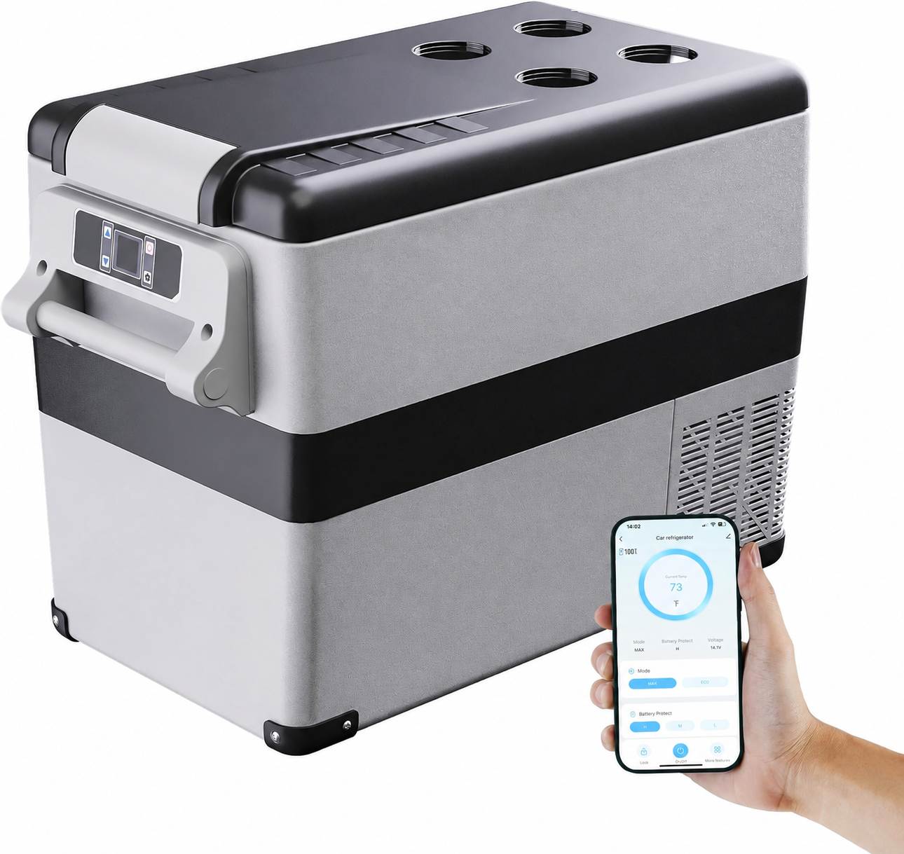 EUHOMY 48QT 12 Volt Refrigerator, -4℉~68℉ Portable Freezer for Car feature image