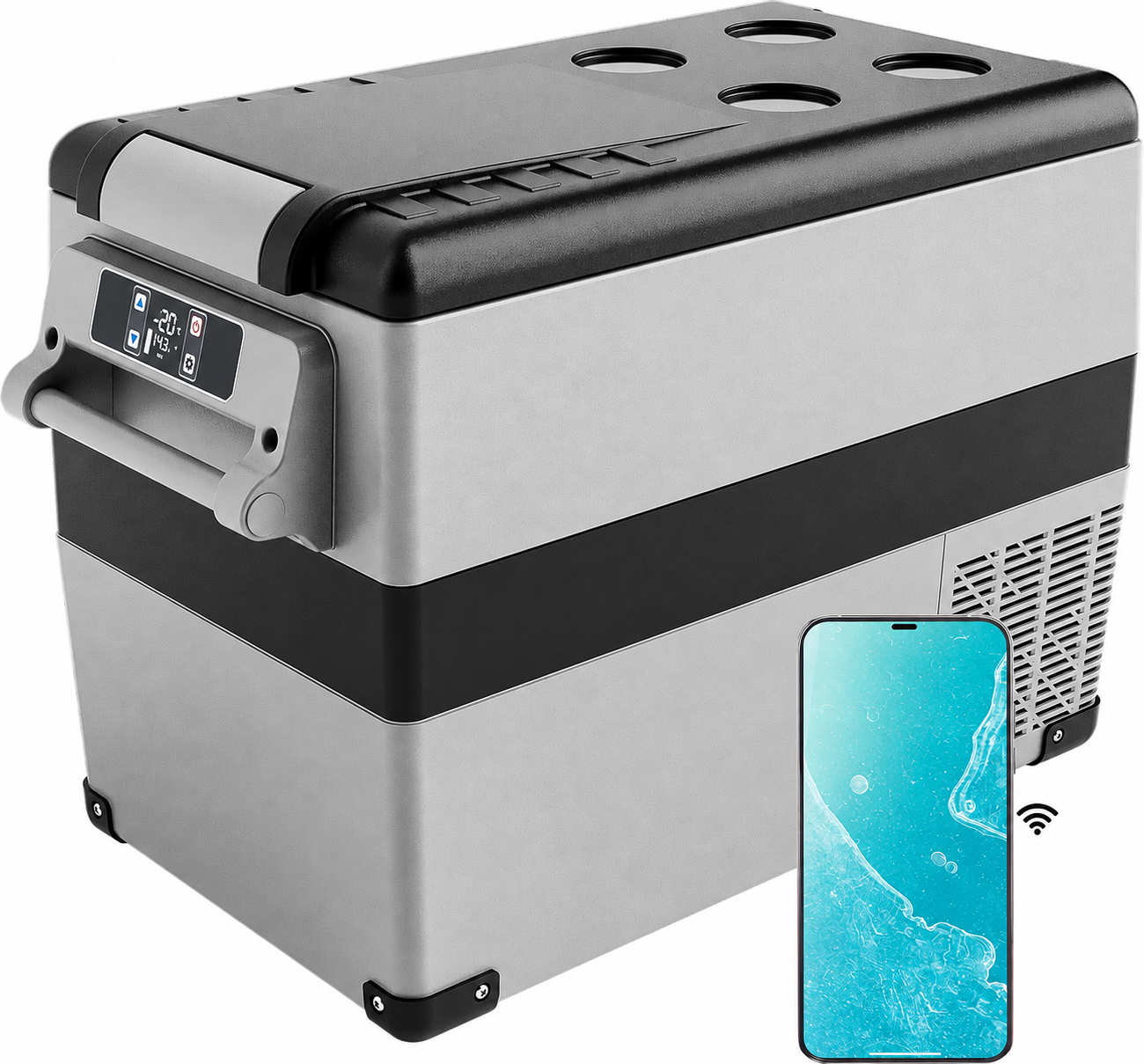 EUHOMY 48QT 12 Volt Refrigerator, -4℉~68℉ Portable Freezer for Car feature image