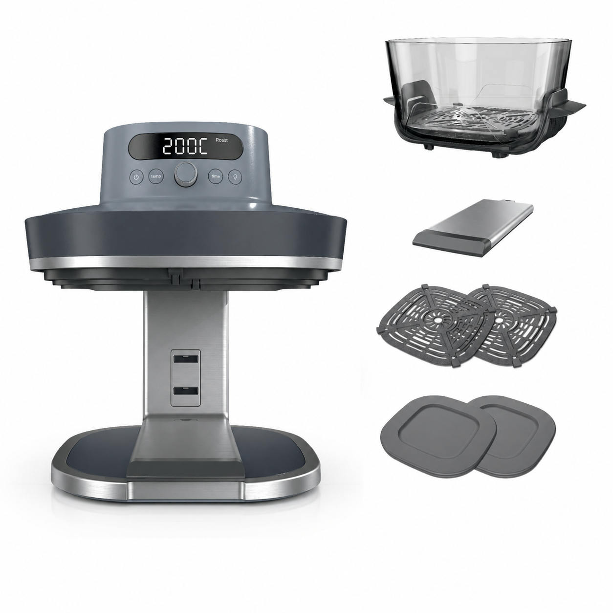 Air fryer and removable components